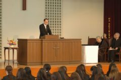 森嶋学長が式辞を述べられました